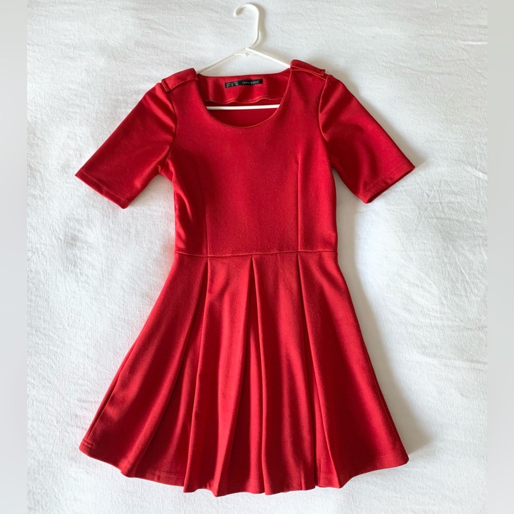 Zara Red Mini Dress - Size Small